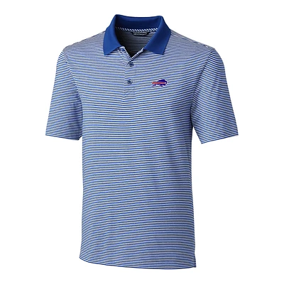 Men's Cutter & Buck Royal Buffalo Bills Big & Tall Forge Tonal Stripe Polo