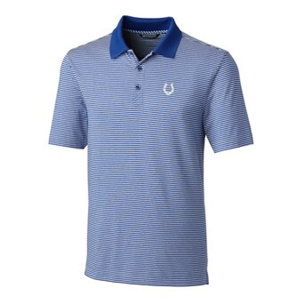 Men's Cutter & Buck Royal Indianapolis Colts Big Tall Forge Tonal Stripe Polo