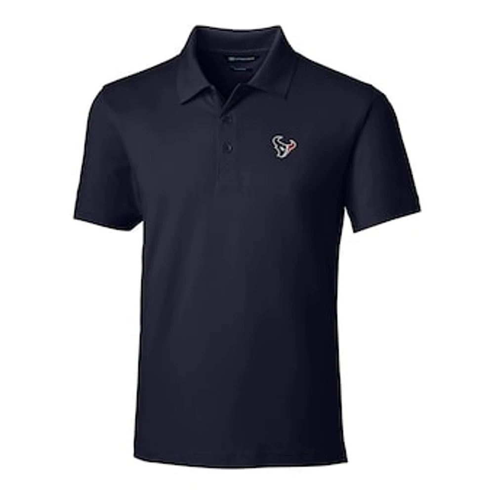 Men's Cutter & Buck Navy Houston Texans Forge Tailored Fit Polo