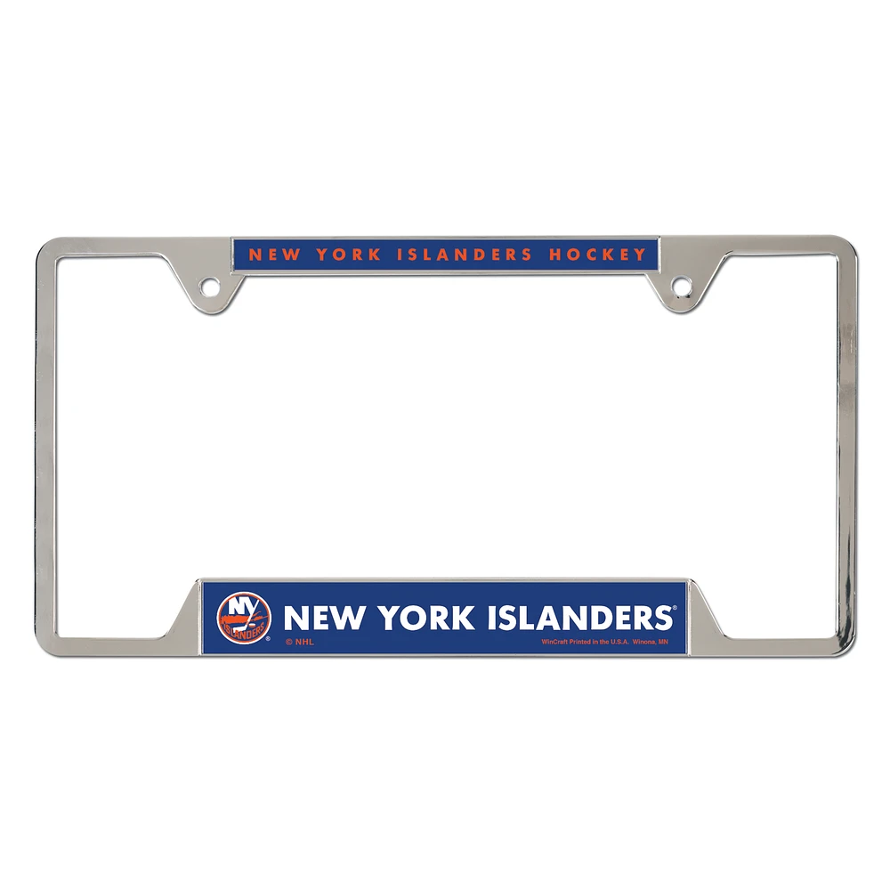 WinCraft New York Islanders Chrome Plated Metal License Plate Frame