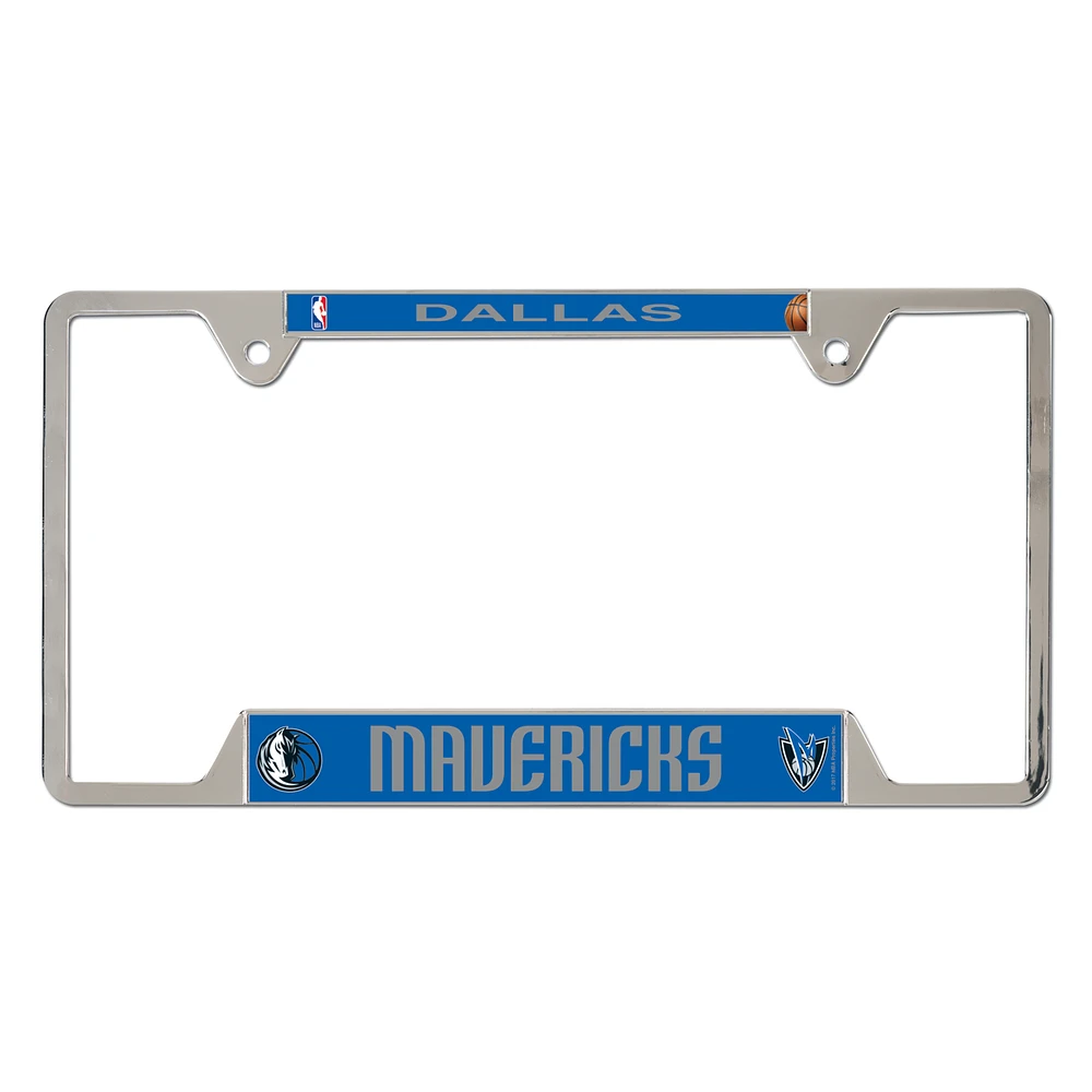 WinCraft Dallas Mavericks Chrome Plated Metal License Plate Frame