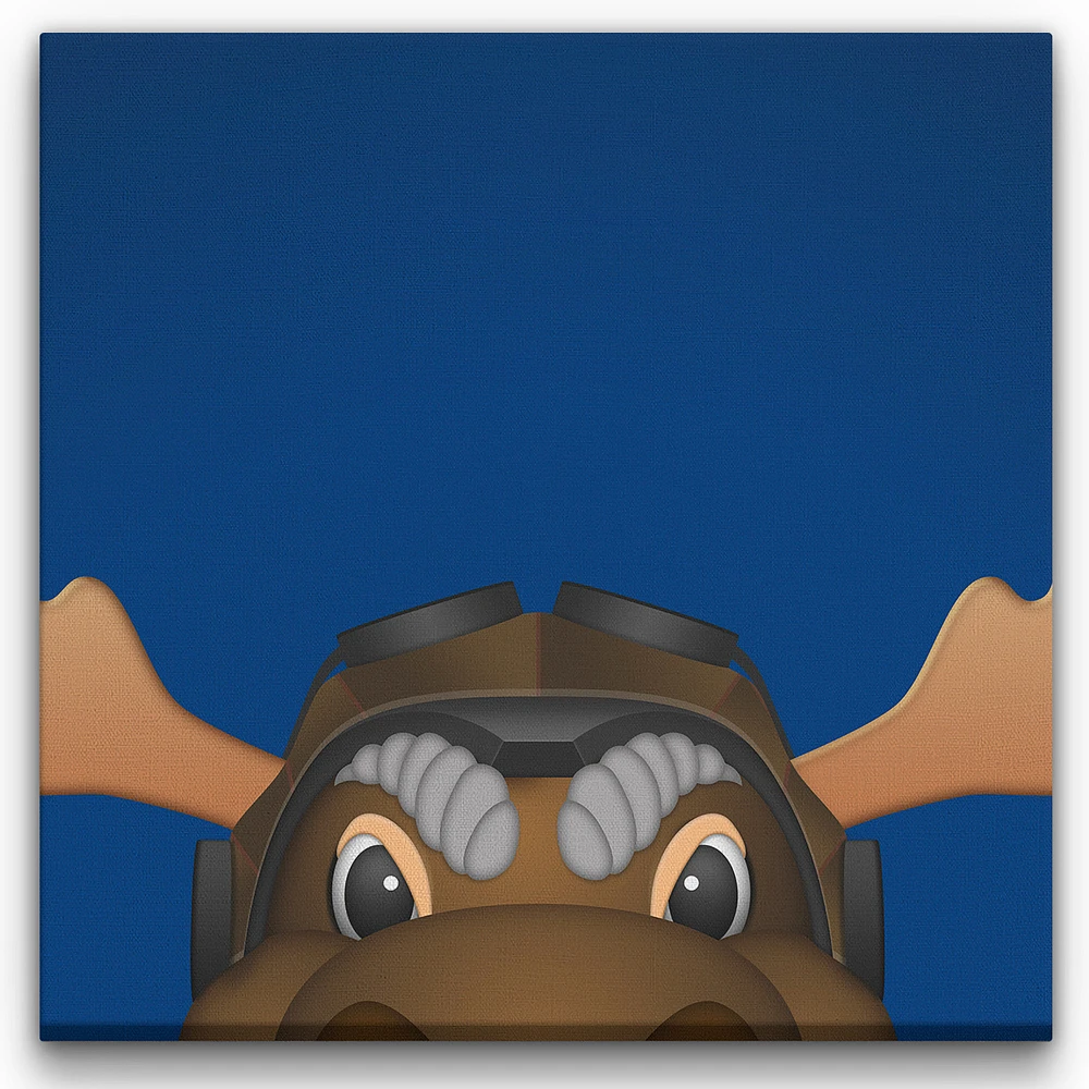 Winnipeg Jets 14'' x 14'' Minimalist Mascot Canvas Wrap