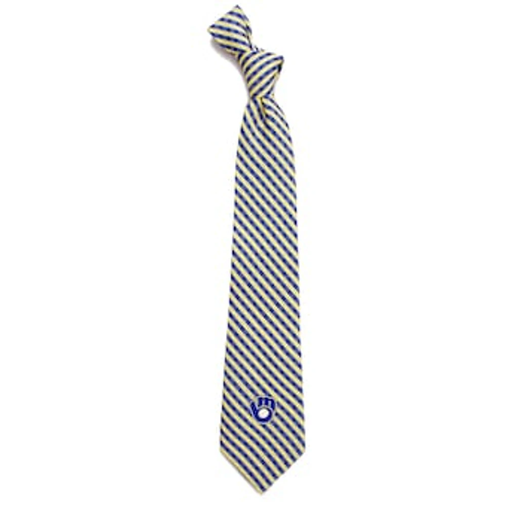 Milwaukee Brewers Gingham Tie