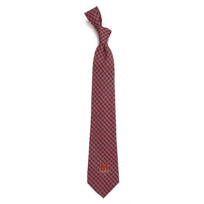 Maryland Terrapins Gingham Tie