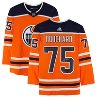 Evan Bouchard Edmonton Oilers Autographed Orange Adidas Authentic Jersey