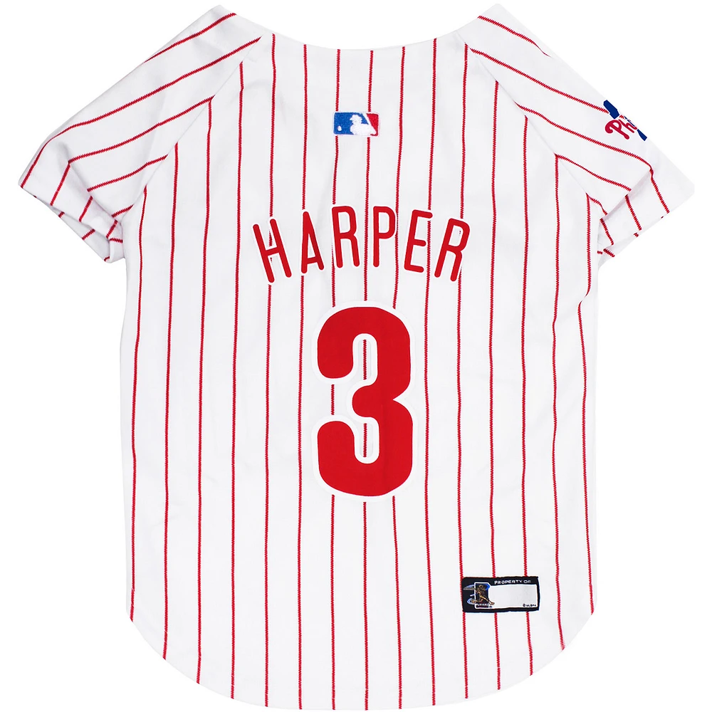 Bryce Harper White Philadelphia Phillies Player Pet Jersey