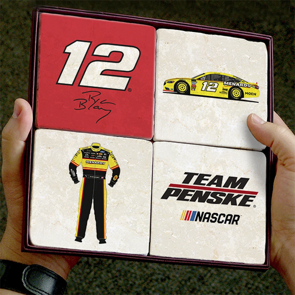 Ryan Blaney Marble Coaster 4-Pack Set