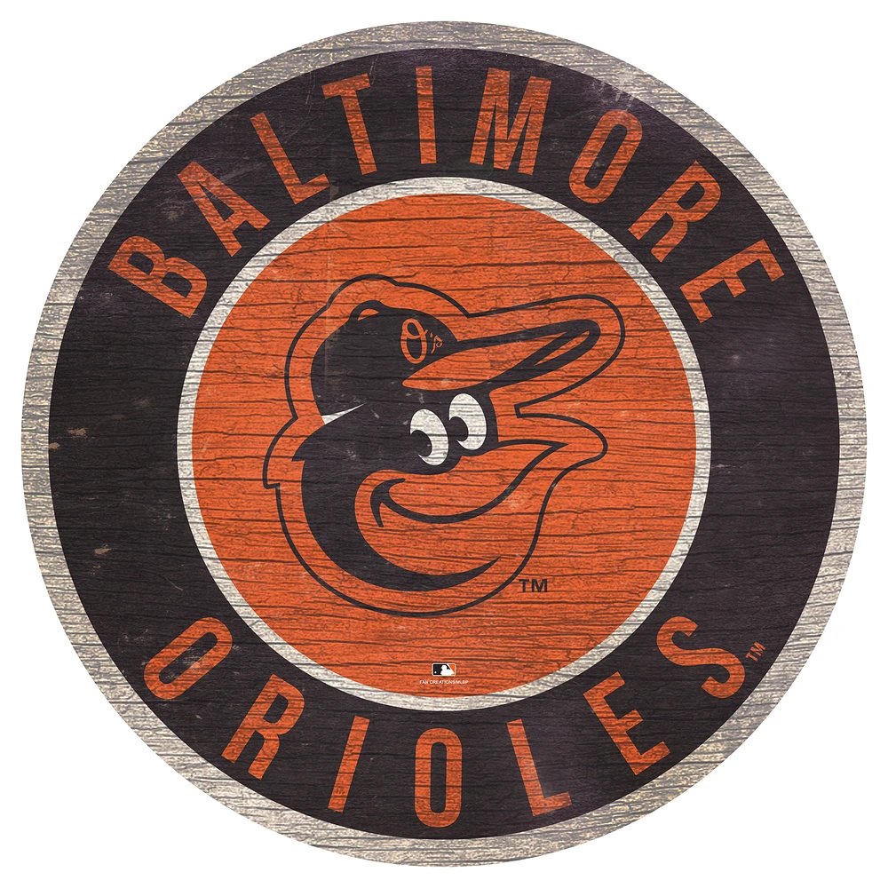 Baltimore Orioles 12'' x 12'' State Circle Sign