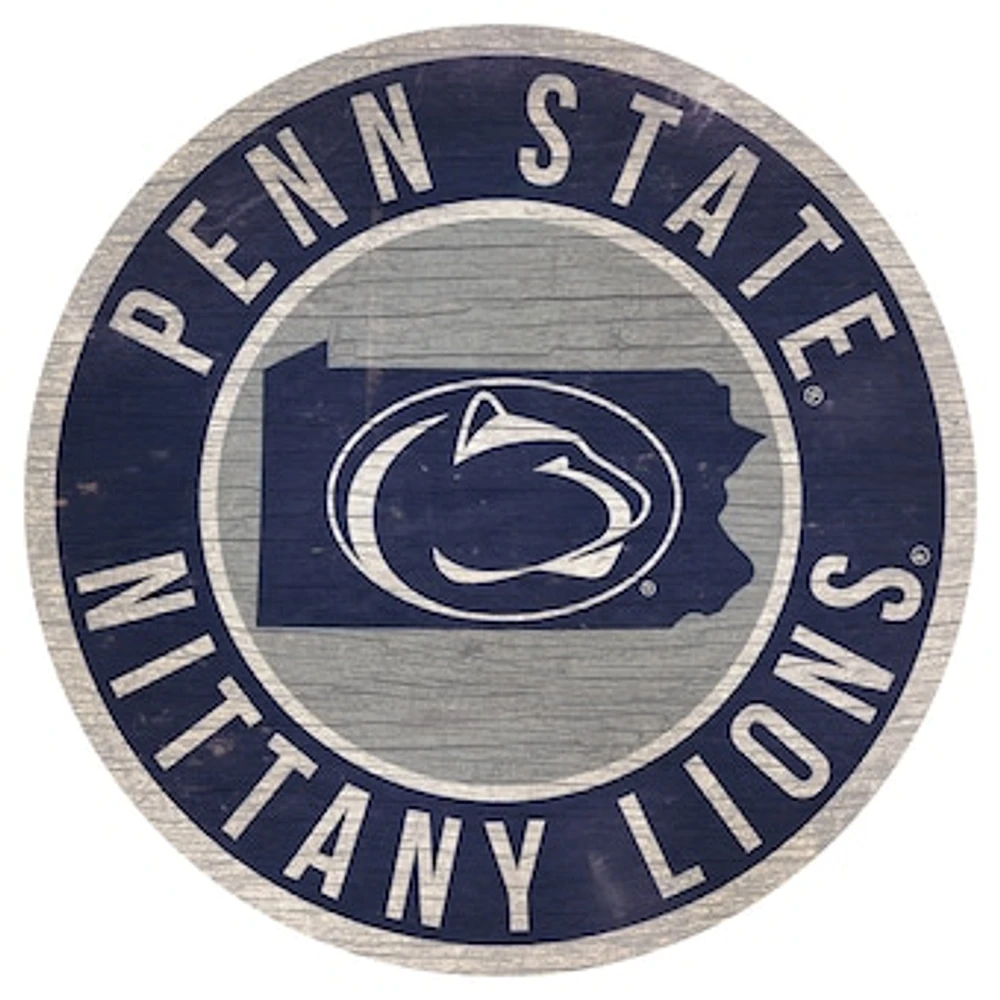 Penn State Nittany Lions 12'' x 12'' State Circle Sign