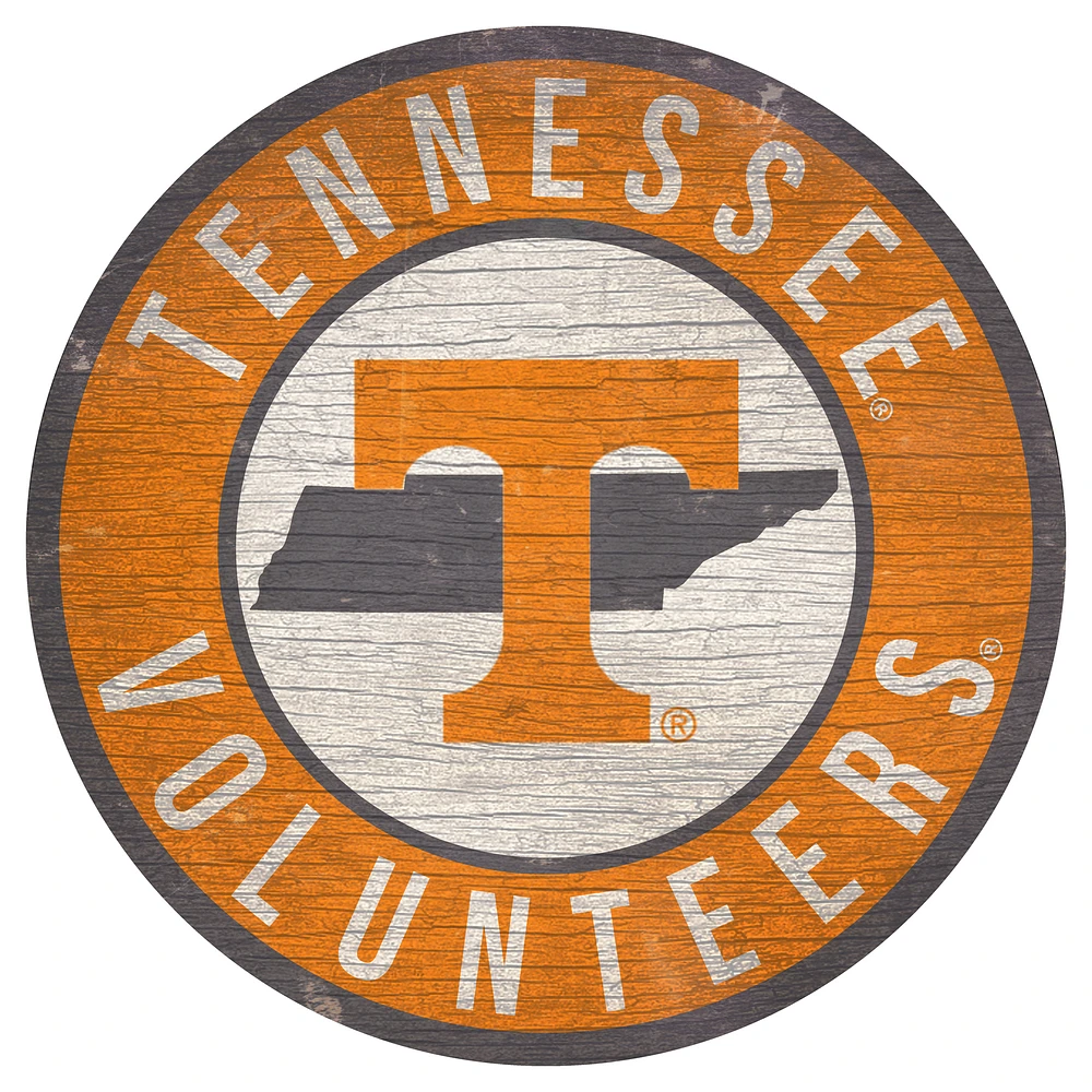 Tennessee Volunteers 12'' x 12'' State Circle Sign