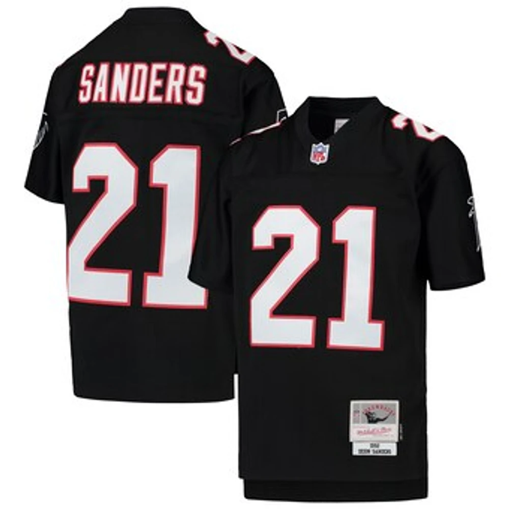 Youth Mitchell & Ness Deion Sanders Black Atlanta Falcons 1992 Legacy Retired Player Jersey