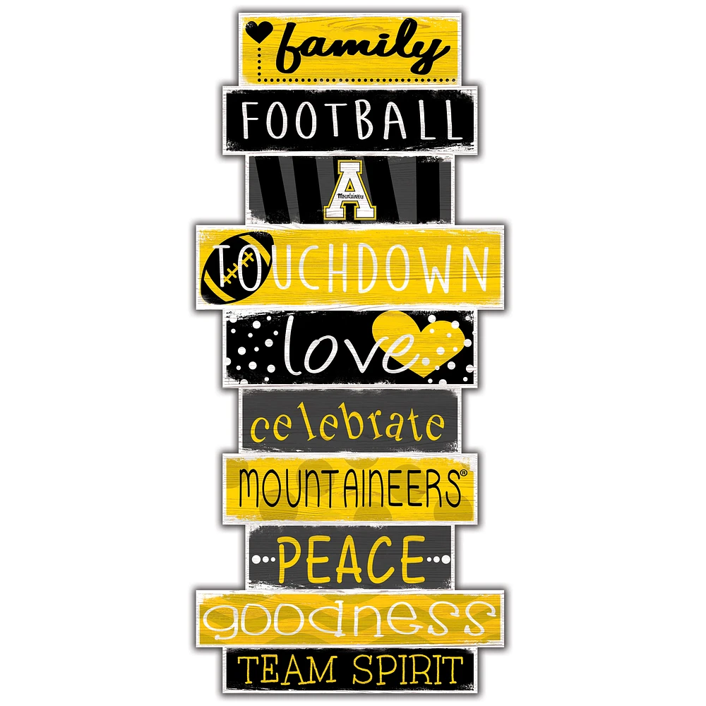 Appalachian State Mountaineers 5'' x 24'' Celebrations Stack Sign