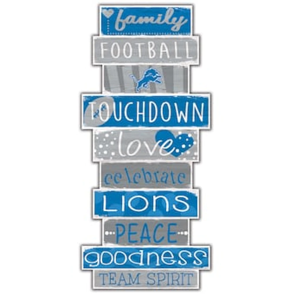 Detroit Lions 5'' x 24'' Celebrations Stack Sign