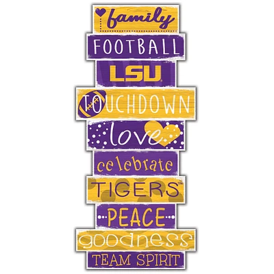 LSU Tigers 5'' x 24'' Celebrations Stack Sign