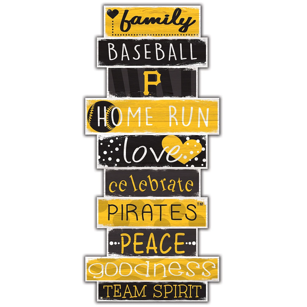 Pittsburgh Pirates 5'' x 24'' Celebrations Stack Sign