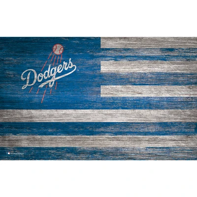 Los Angeles Dodgers 11'' x 19'' Distressed Flag Sign
