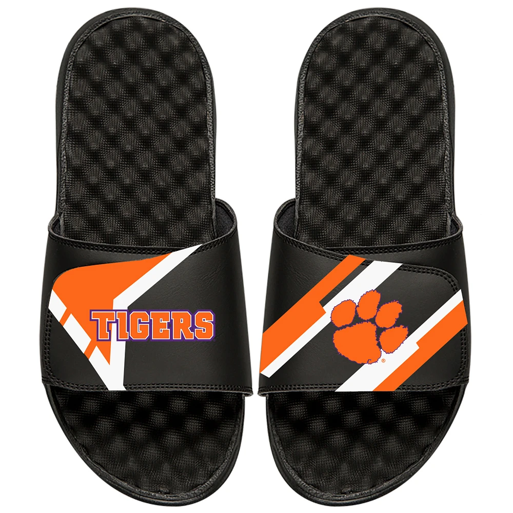 Youth ISlide Black Clemson Tigers Starter Jacket Slide Sandals