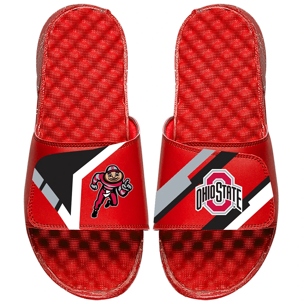 Youth ISlide Red Ohio State Buckeyes Starter Jacket Slide Sandals