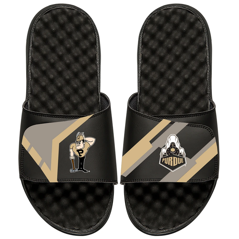 Youth ISlide Black Purdue Boilermakers Starter Jacket Slide Sandals
