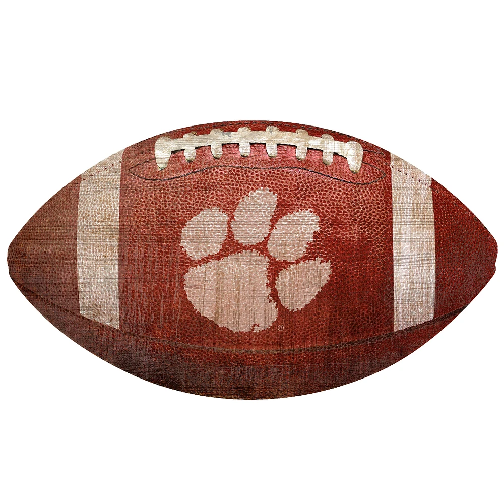 Clemson Tigers 12'' Football Sign