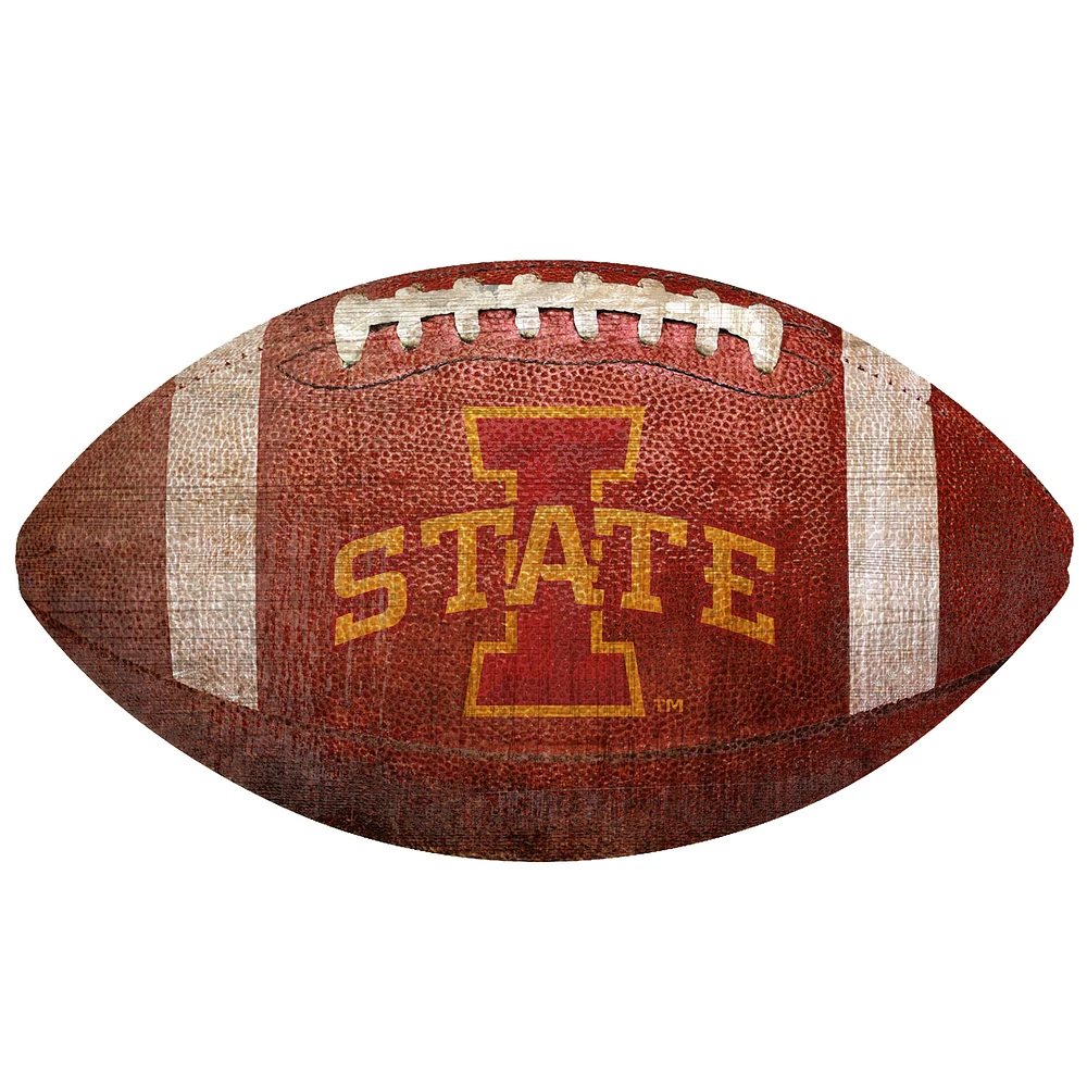 Iowa State Cyclones 12'' Football Sign