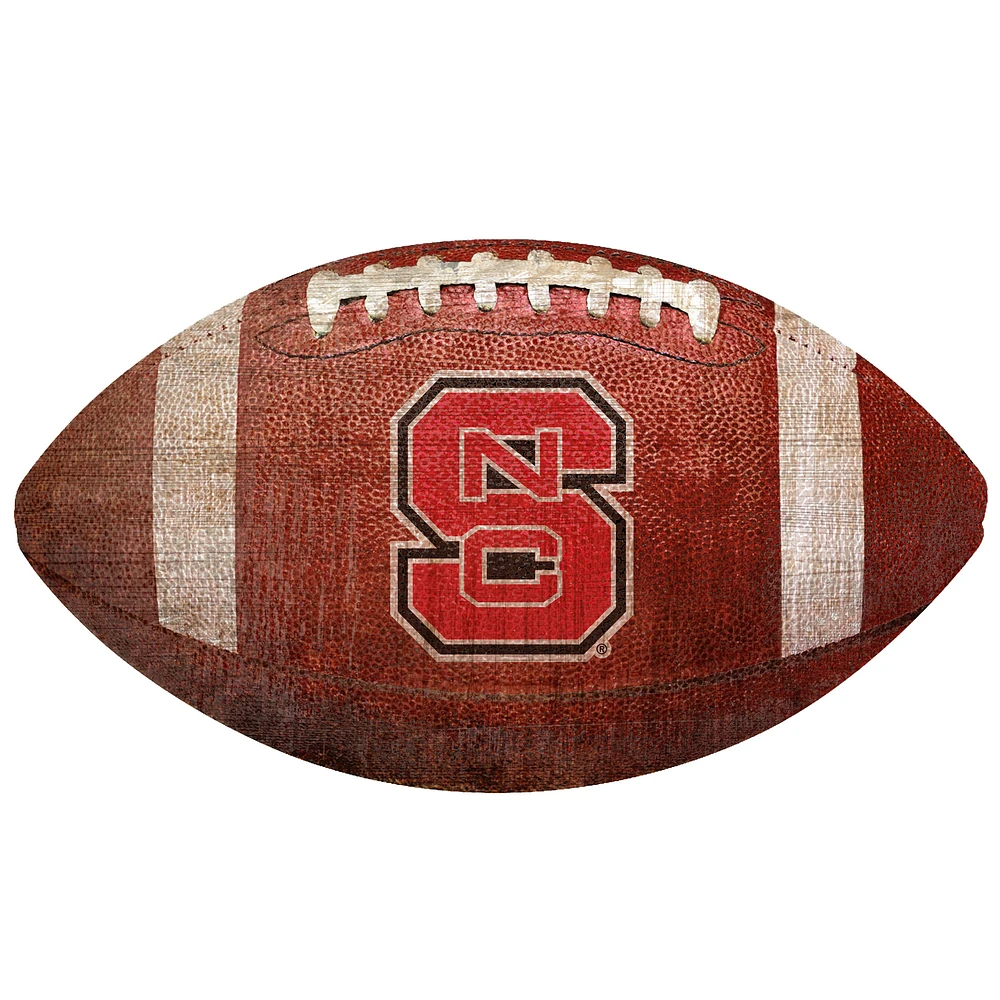 NC State Wolfpack 12'' Football Sign