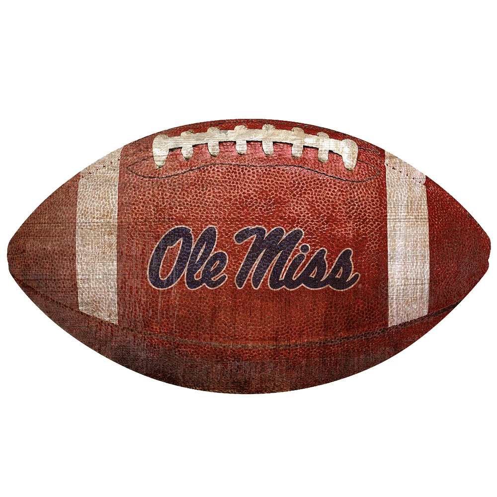 Ole Miss Rebels 12'' Football Sign