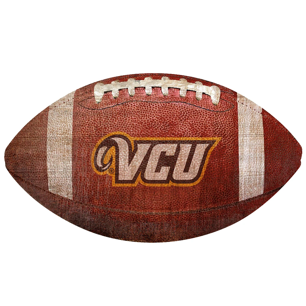 VCU Rams 12'' Football Sign
