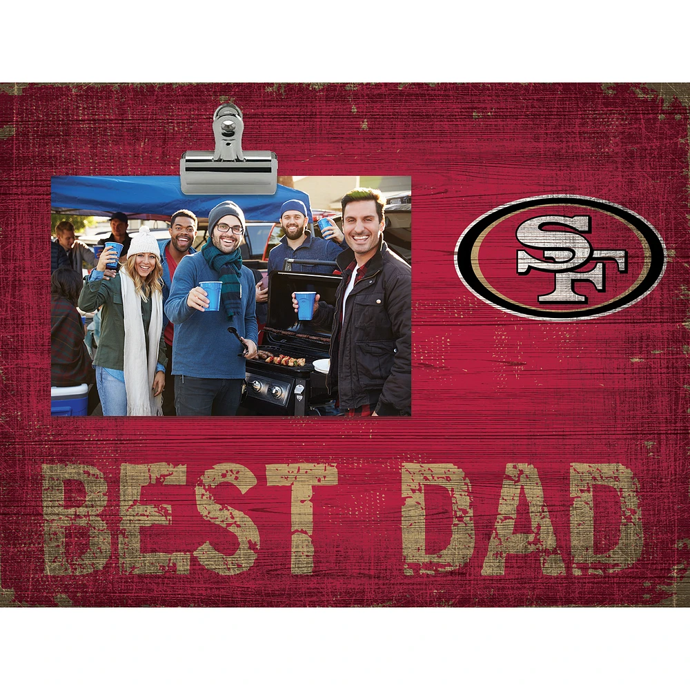 San Francisco 49ers 8'' x 10.5'' Best Dad Clip Frame