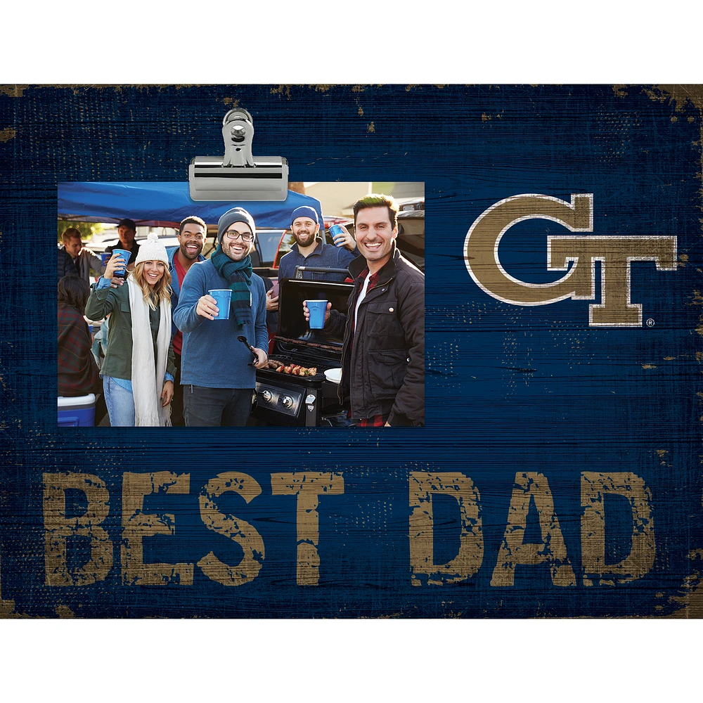 Georgia Tech Yellow Jackets 8'' x 10.5'' Best Dad Clip Frame