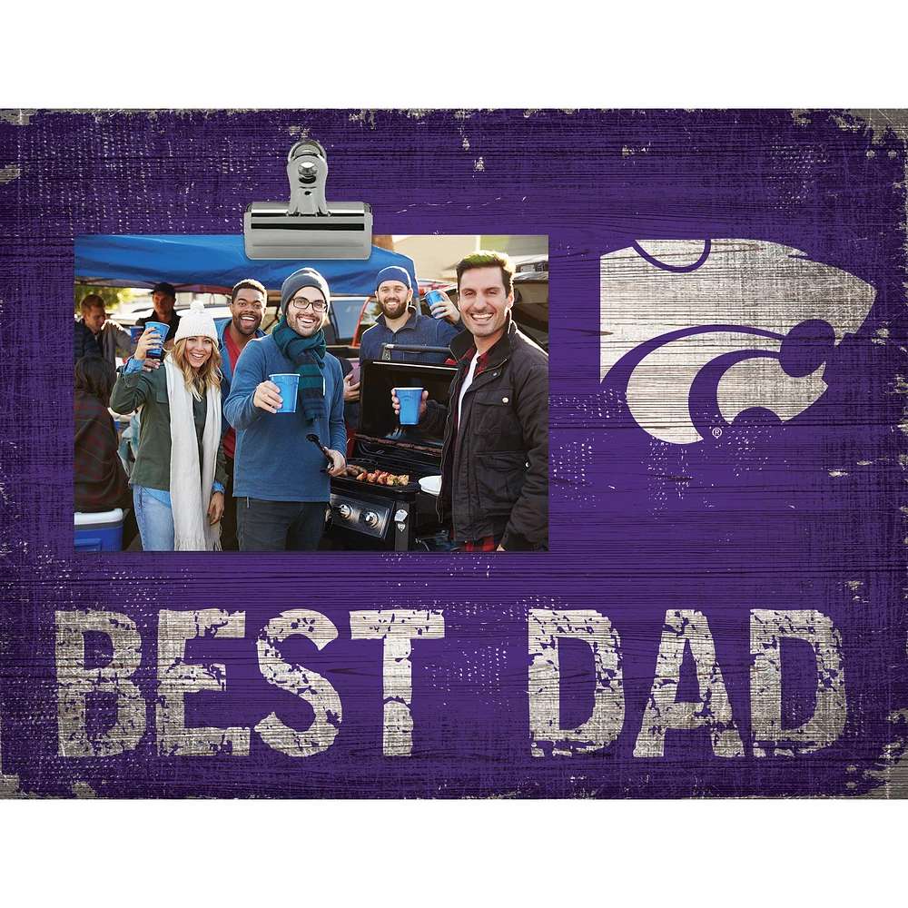 Kansas State Wildcats 8'' x 10.5'' Best Dad Clip Frame