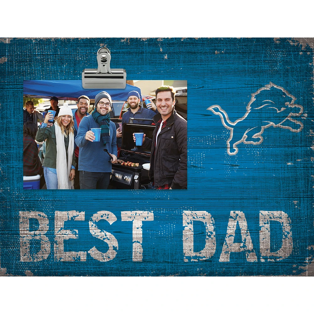 Detroit Lions 8'' x 10.5'' Best Dad Clip Frame
