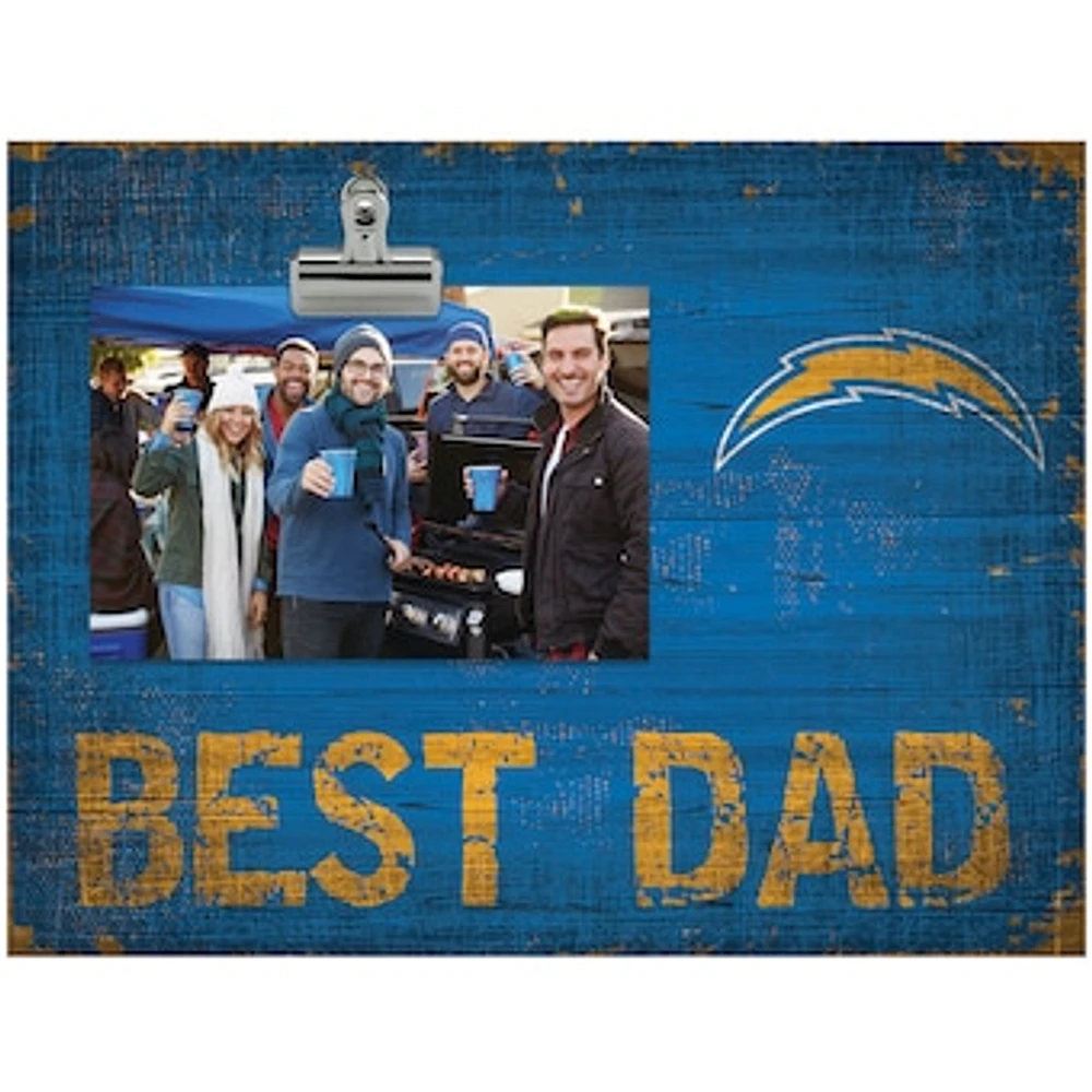 Los Angeles Chargers 8'' x 10.5'' Best Dad Clip Frame