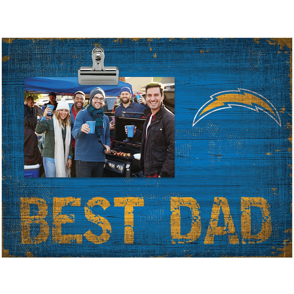 Los Angeles Chargers 8'' x 10.5'' Best Dad Clip Frame