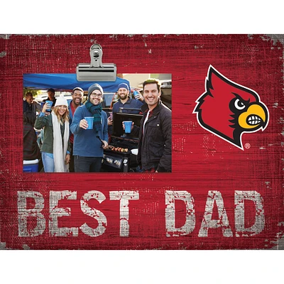 Louisville Cardinals 8'' x 10.5'' Best Dad Clip Frame