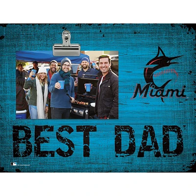 Miami Marlins 8'' x 10.5'' Best Dad Clip Frame