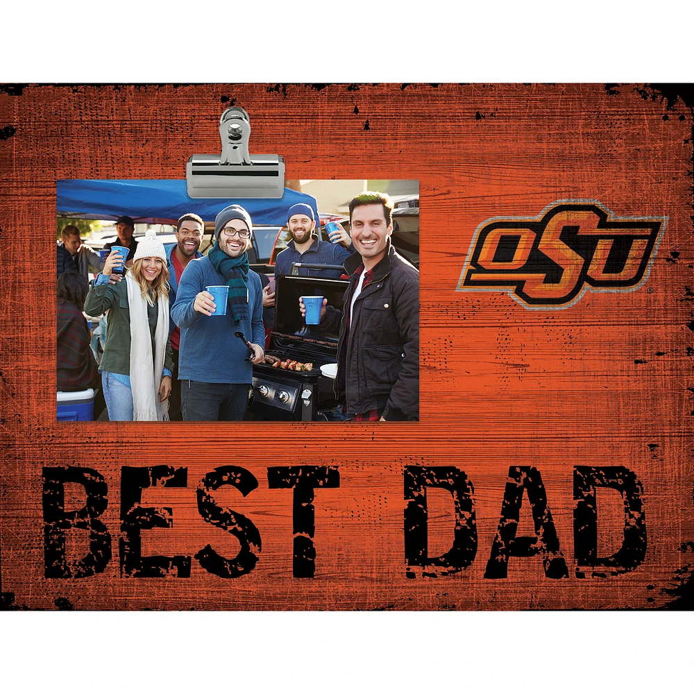 Oklahoma State Cowboys 8'' x 10.5'' Best Dad Clip Frame