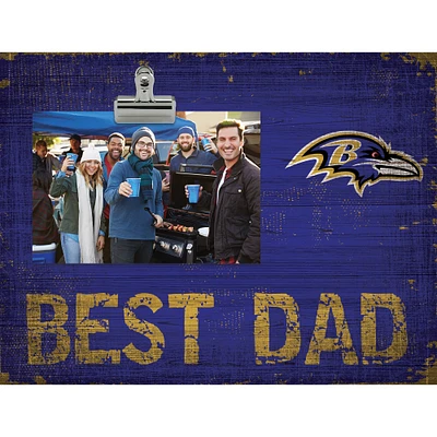 Baltimore Ravens 8'' x 10.5'' Best Dad Clip Frame