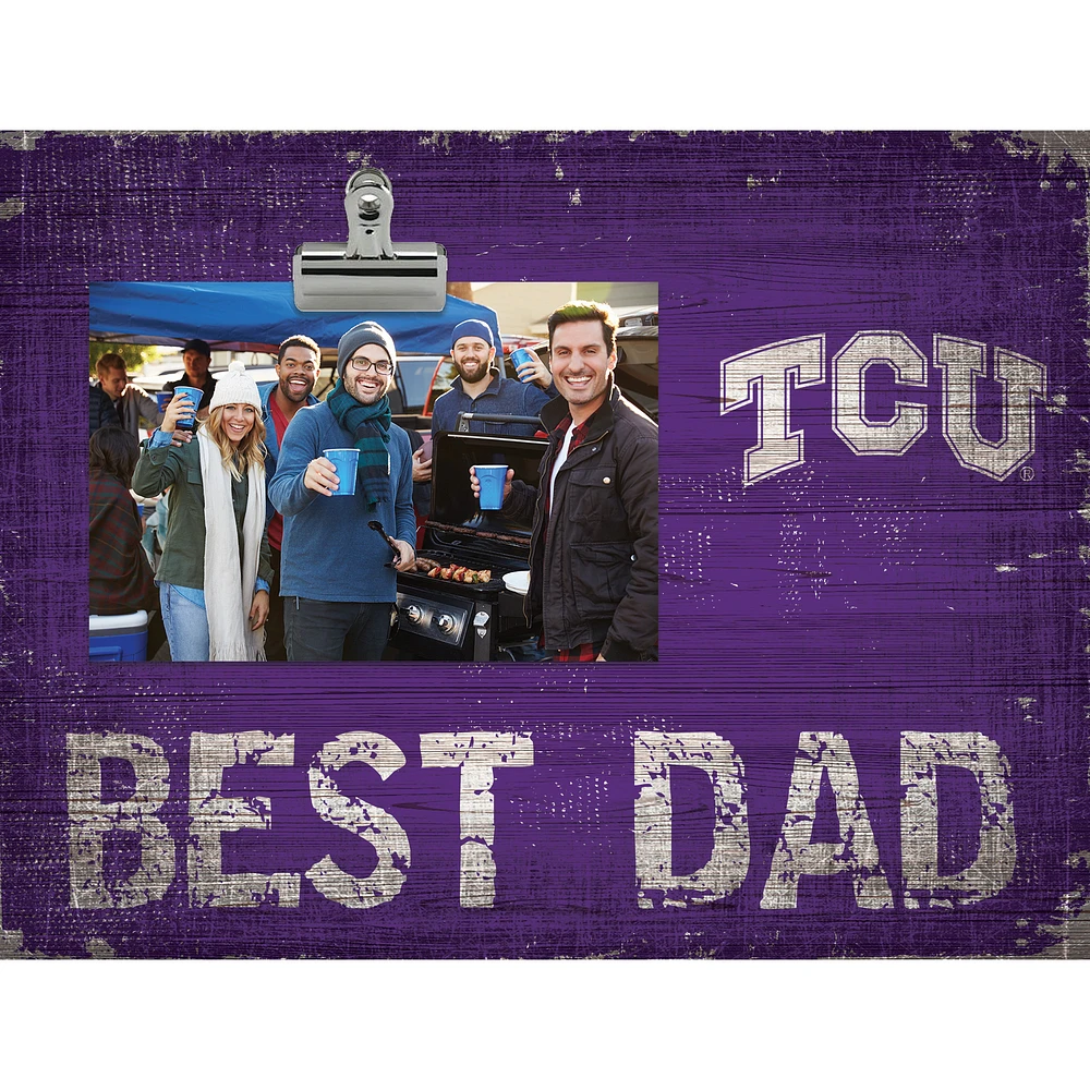 TCU Horned Frogs 8'' x 10.5'' Best Dad Clip Frame