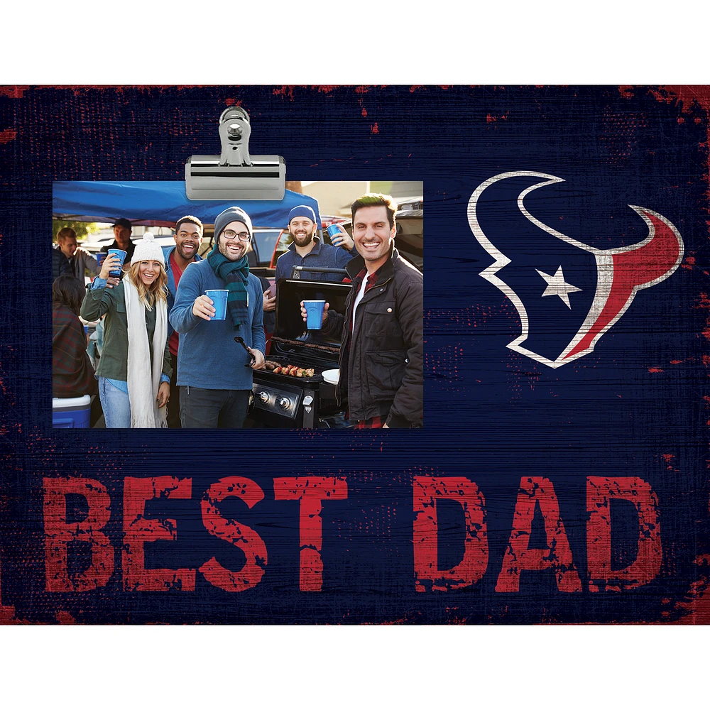 Houston Texans 8'' x 10.5'' Best Dad Clip Frame