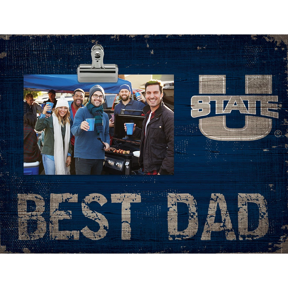Utah State Aggies 8'' x 10.5'' Best Dad Clip Frame