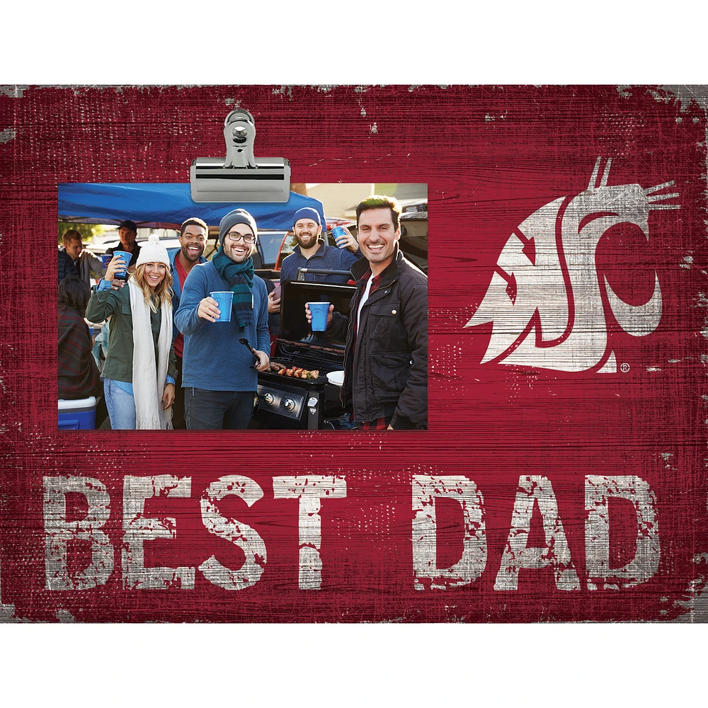 Washington State Cougars 8'' x 10.5'' Best Dad Clip Frame