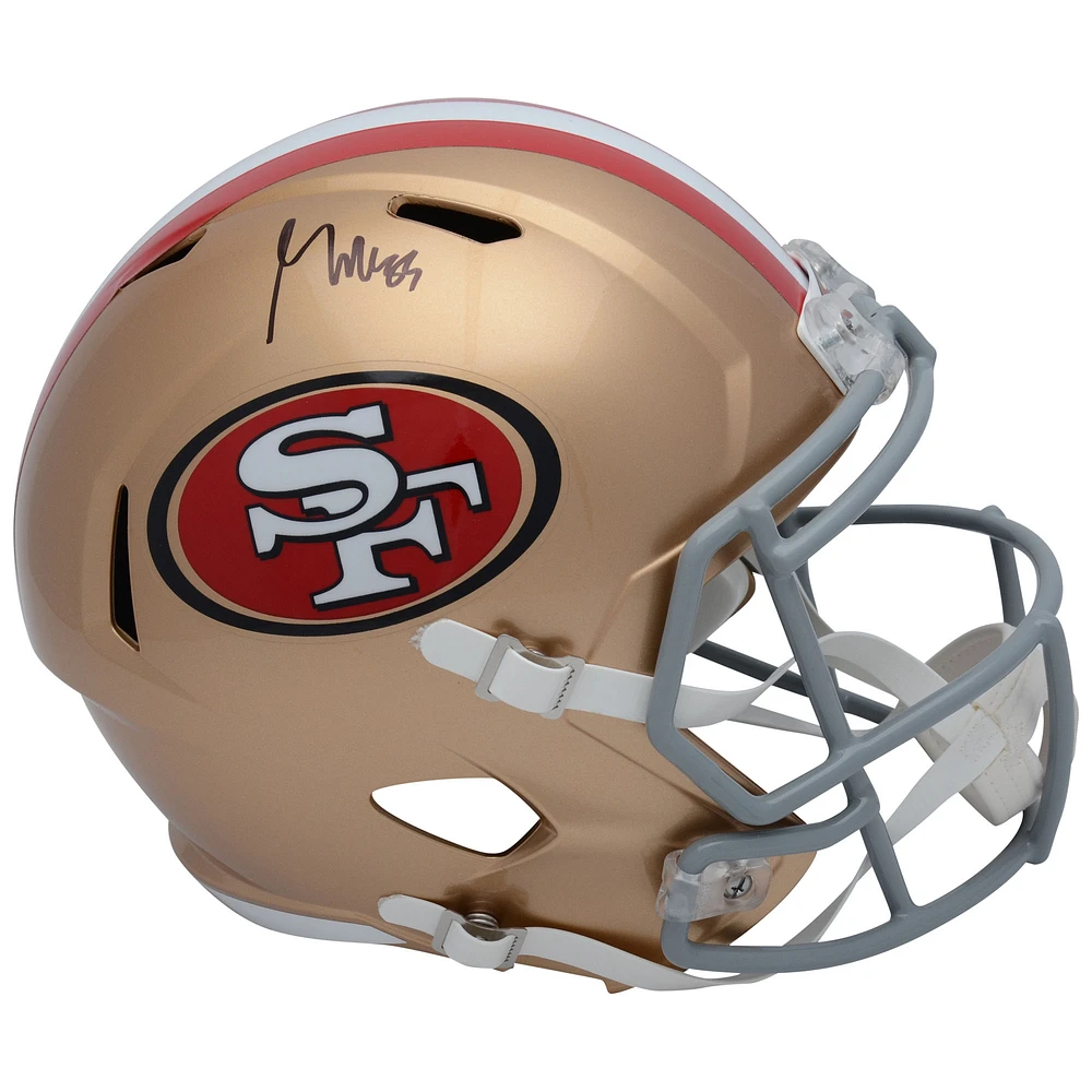 George Kittle San Francisco 49ers Autographed Riddell Speed Replica Helmet
