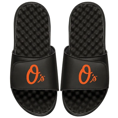 Men's ISlide Black Baltimore Orioles Alternate Logo Slide Sandals