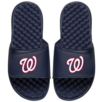 Men's ISlide Navy Washington Nationals Alternate Logo Slide Sandals