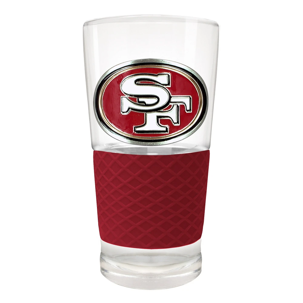 San Francisco 49ers 22oz. Pilsner Glass with Silicone Grip