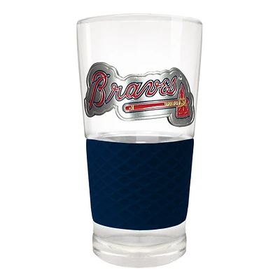 Atlanta Braves 22oz. Pilsner Glass with Silicone Grip