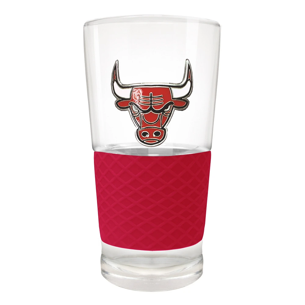 Chicago Bulls 22oz. Pilsner Glass with Silicone Grip