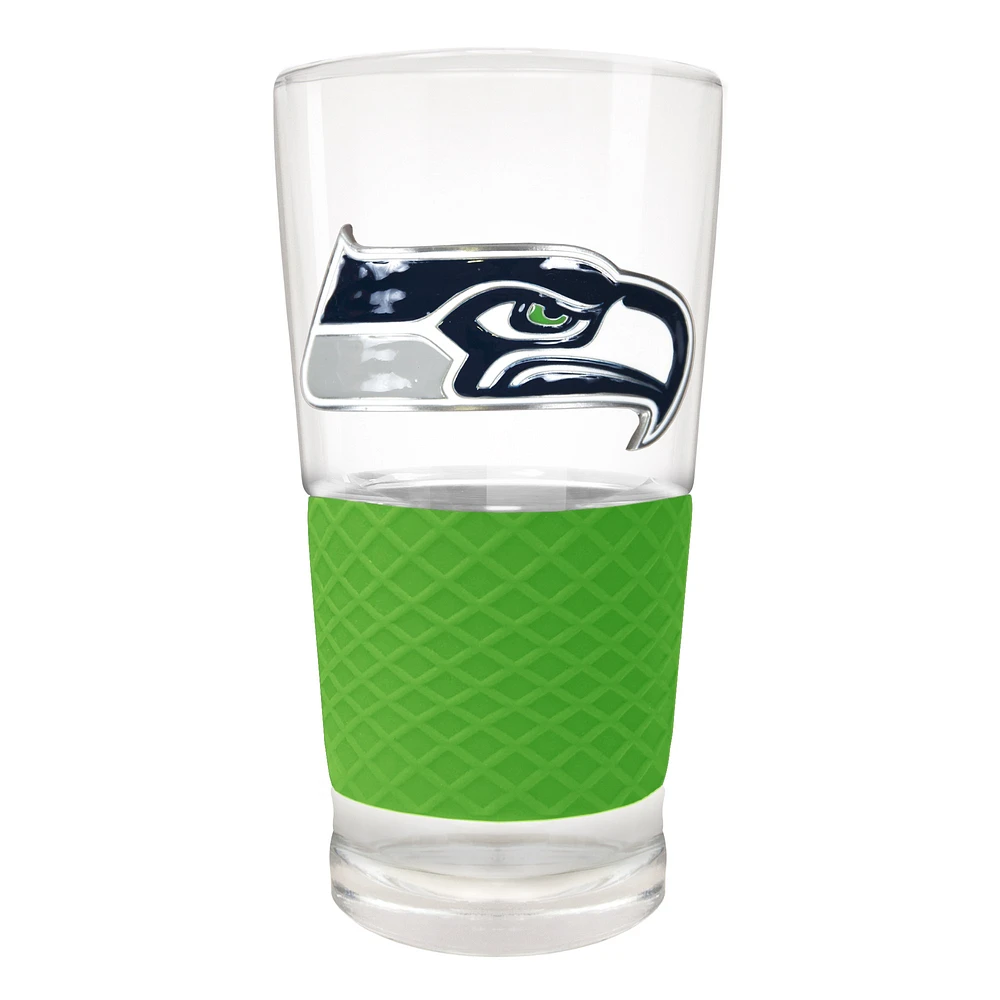 Seattle Seahawks 22oz. Pilsner Glass with Silicone Grip