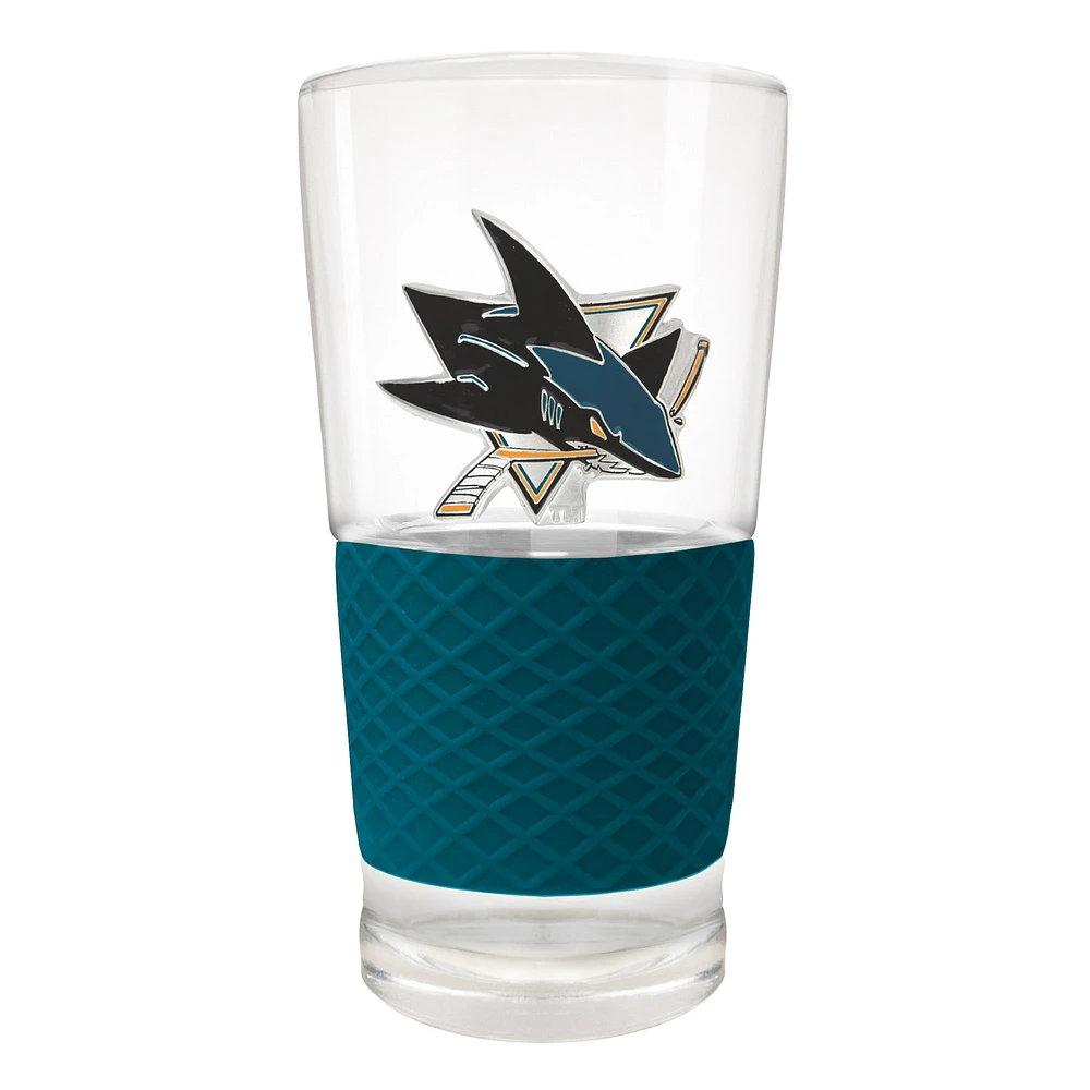 San Jose Sharks 22oz. Pilsner Glass with Silicone Grip
